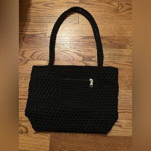 Lina Women's Y2K/Early 00s/Early 2000s Inspired Sleek Chic Black Crochet Bag